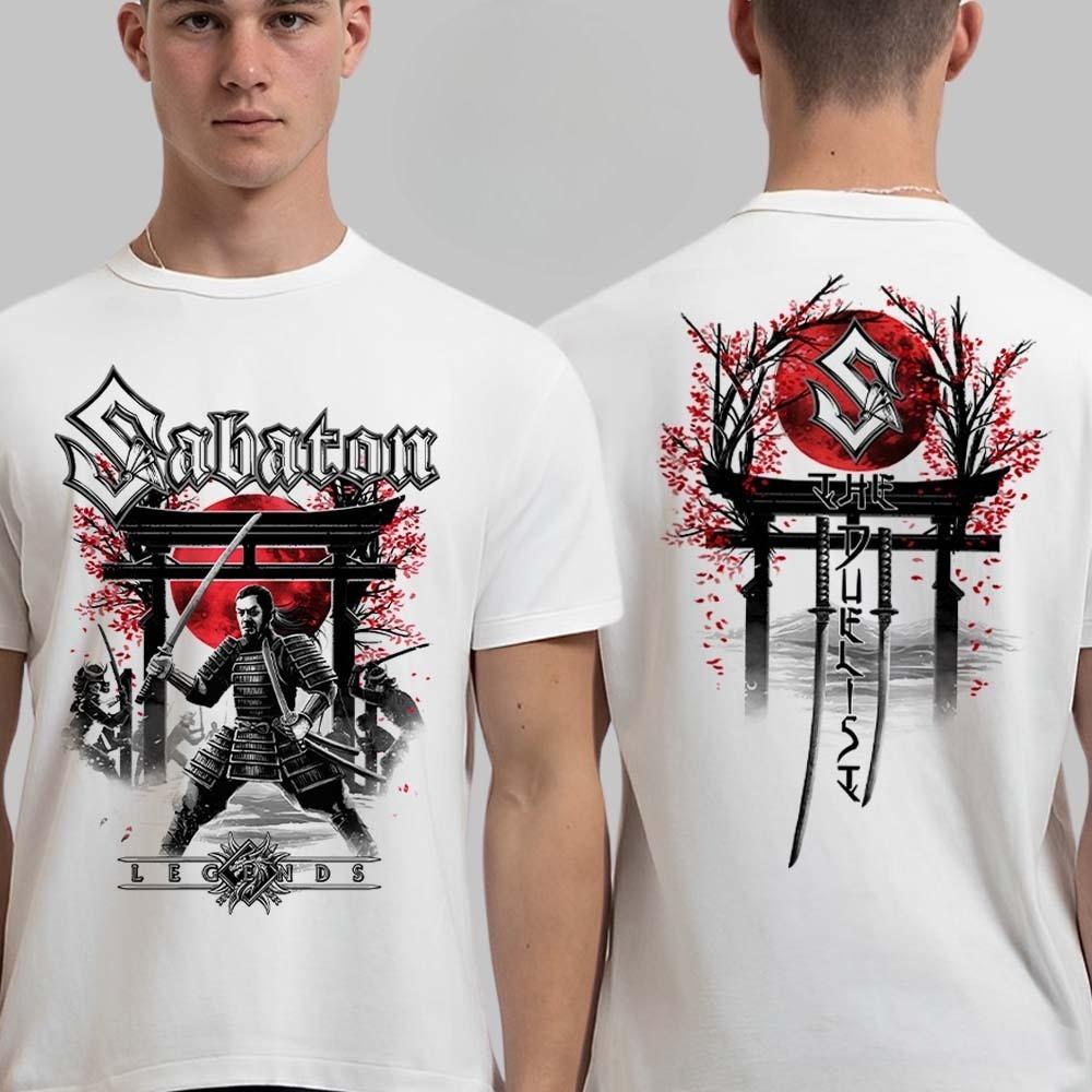 Hot Sabaton The Legendary Tour Europe 2025 Tour Dates List Two Sides Unisex T-Shirt High-end Luxury