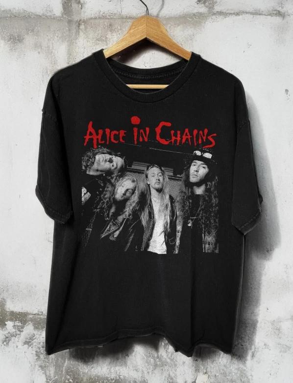 

Футболка унисекс с логотипом группы Alice In Chains, черная, размеры S-5XL 2XL