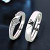 Mobius Couple Rings Sterling Zirconia Open Band Minimalist Fashion Jewelry Men Women