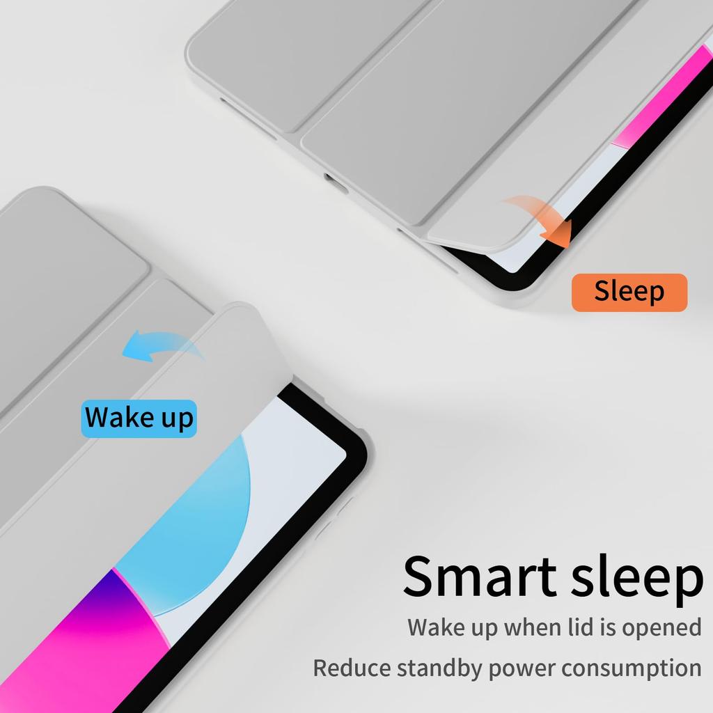 For iPad (A16) 11th 10th 9th 8th 7th 6th 5th Generation Magnetic Trifold Cover for iPad 5 6 7 8 9 10 11 9.7 10.2 10.9 11 M3