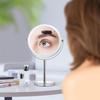 Magnifying large makeup easy to gift for clear glass, 20x/1x, 360° rotation, double-sided mirror, install, travel, women,