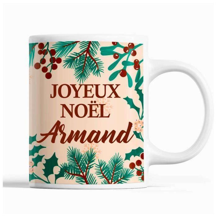 Mug - Noël Armand - Beige - 325 ml - Résistant lave-vaisselle et micro-onde
