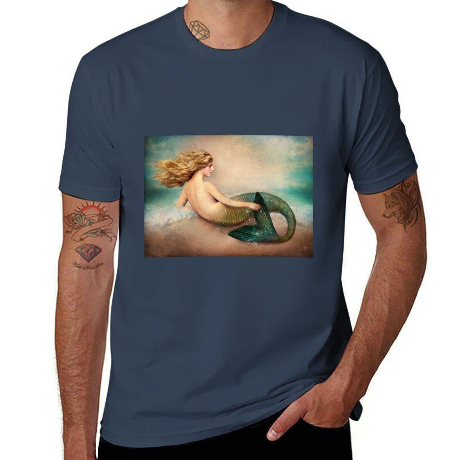 Hey Ocean TShirt Classic Print Short Sleeve Shirt S