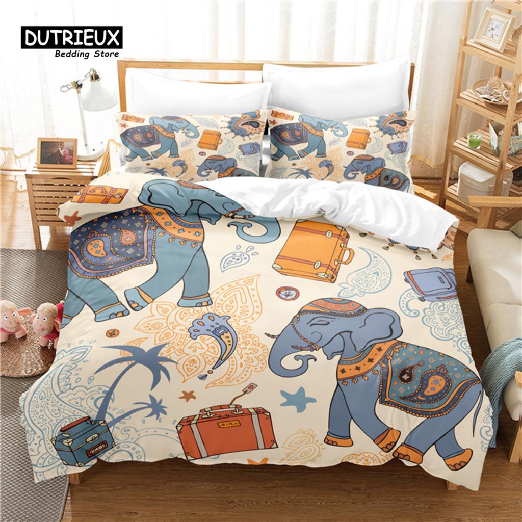 Animal Theme Duvet Cover  3D Shooter Print Bedding Set King Full For Kids Adult Microfiber Horse Comforter Cover With Pillowcase