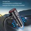 12V/24V Car Lighter Splitter 4-Port with Digital Display USB Charger