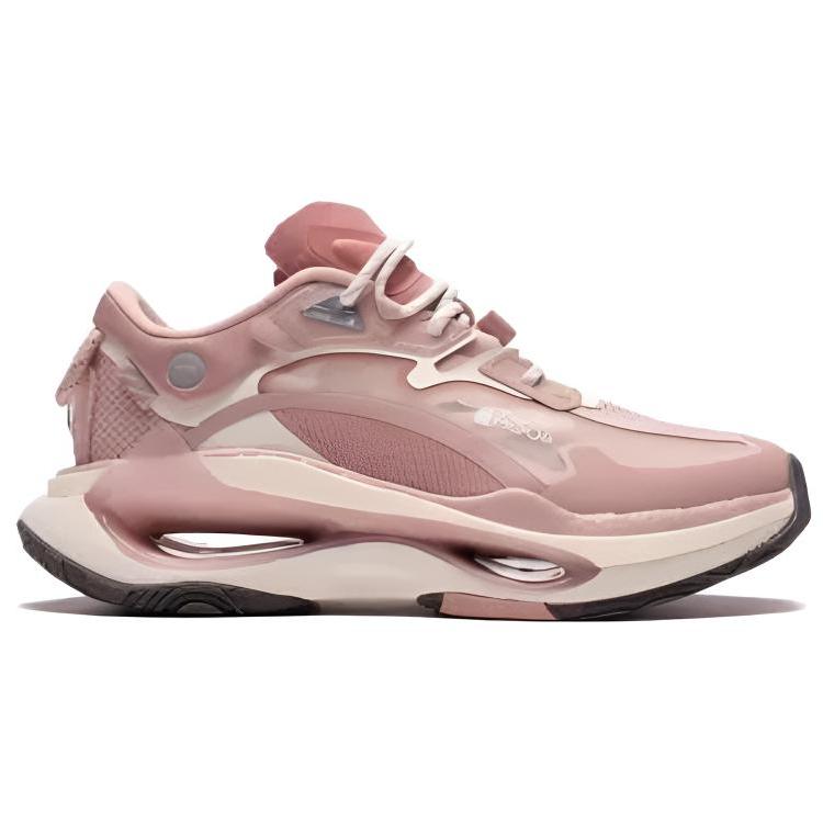 Li Ning Infinity Cushioning Slip Resistant Abrasion Resistant Rebound Low Top Casual Shoes Women's Pink AZGS054-3