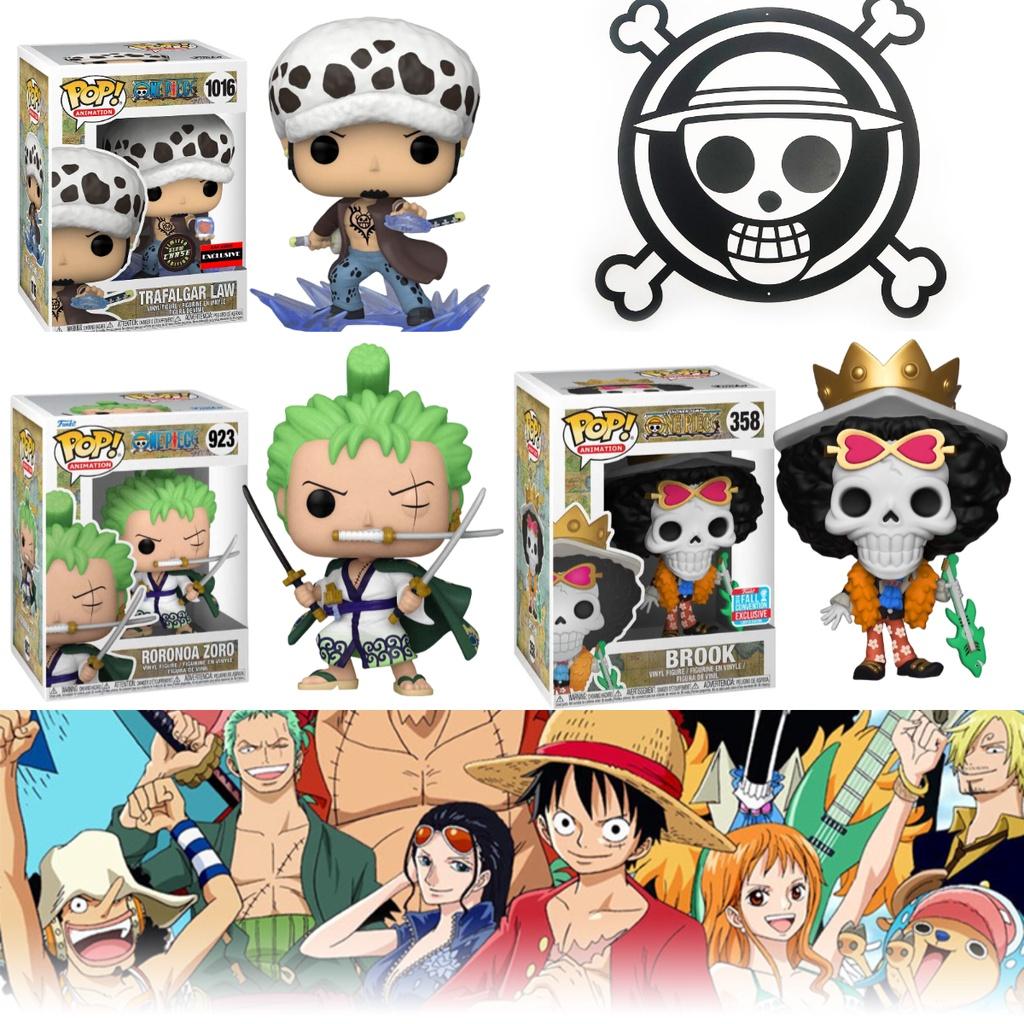 Funko Pop One Piece Luffy Brook Chopper Zoro Nami Law Actionfigur Spielzeug 9cm