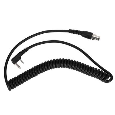 2 Pin To 5 Pin Coil Cord Cable for HYT Relm Two Way Radios and Headsets