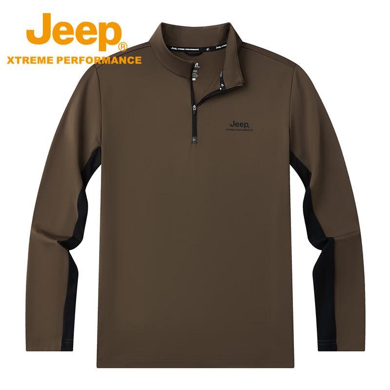 Jeep Men's Long Sleeve Quick-Dry Outdoor T-Shirt