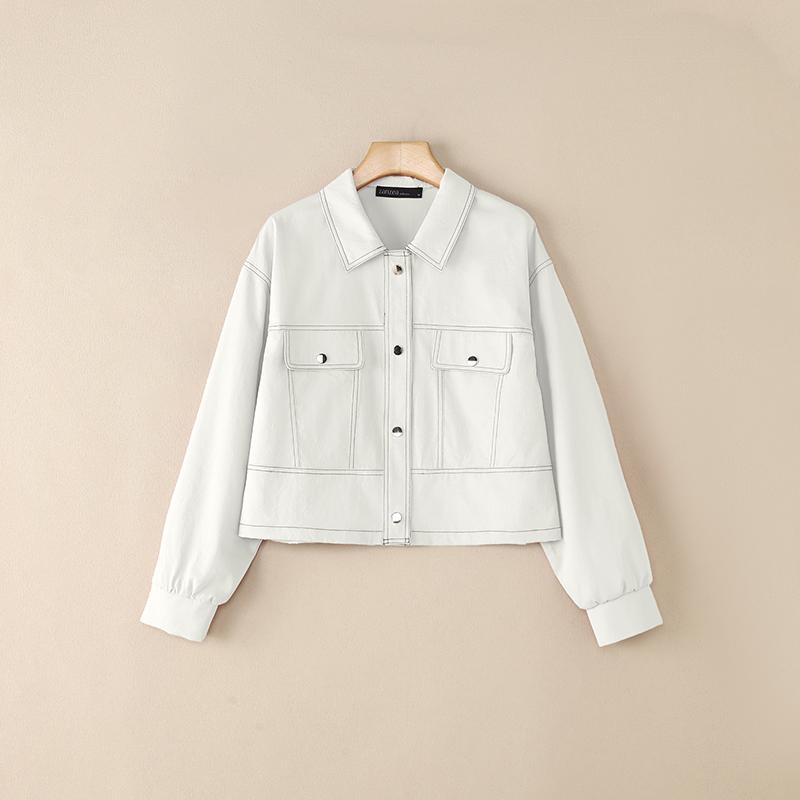 ZANZEA Kvinner Casual Turn Down Krage Løs Langermet Bluse