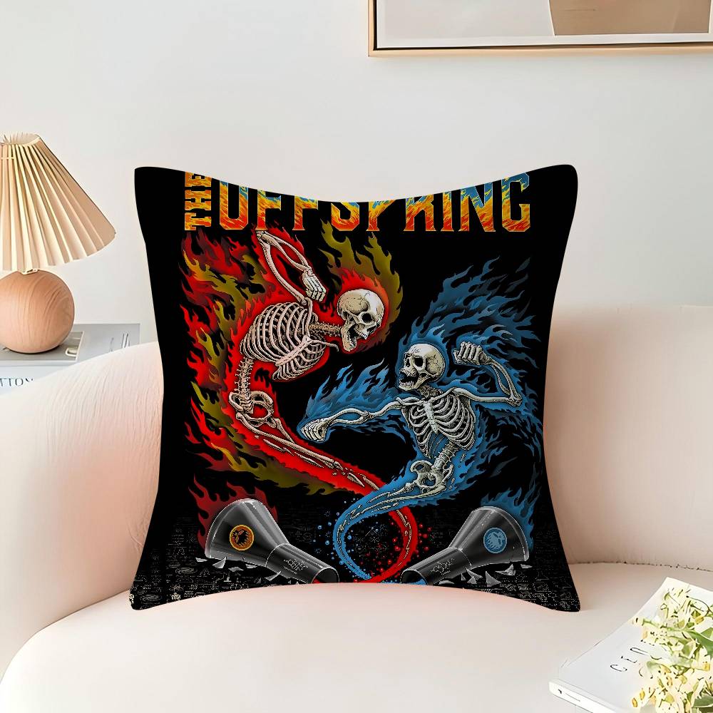 Punkrock The Offspring Kuddfodral För Sovrum Och Vardagsrum Soffa Dekorativt Kuddfodral