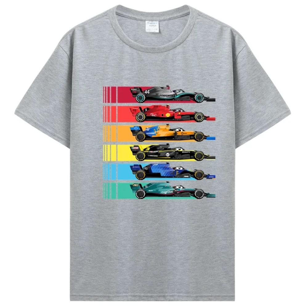 Camiseta para Fans de las Carreras de Equipo Camisetas de un Piloto Lando Norris Hombres Mujeres Camiseta Vintage Camiseta de Algodón Camisetas Tops