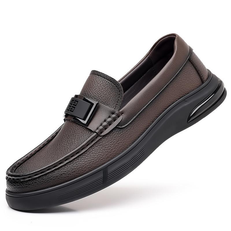 Men's shoes crocodile pattern beanie shoes large size lazy shoes British casual driving shoes men's business leather shoes men