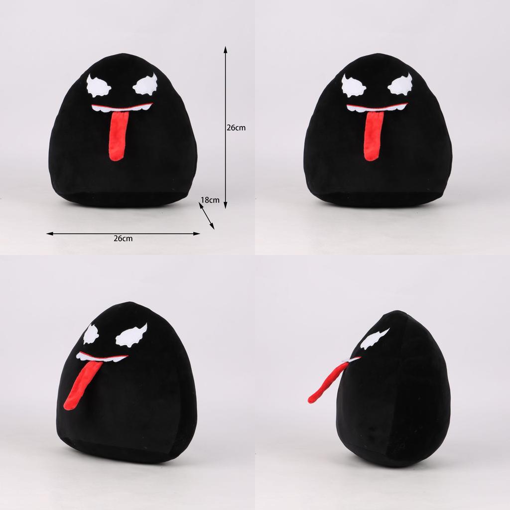 Venom Plush Soft Toy Comic Character Cuddly Pillow Black Color 26cm For Fans