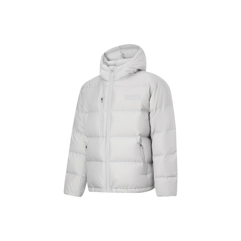 Jaqueta de Penas Li Ning Masculina Cinza Pedra AYMT155-3