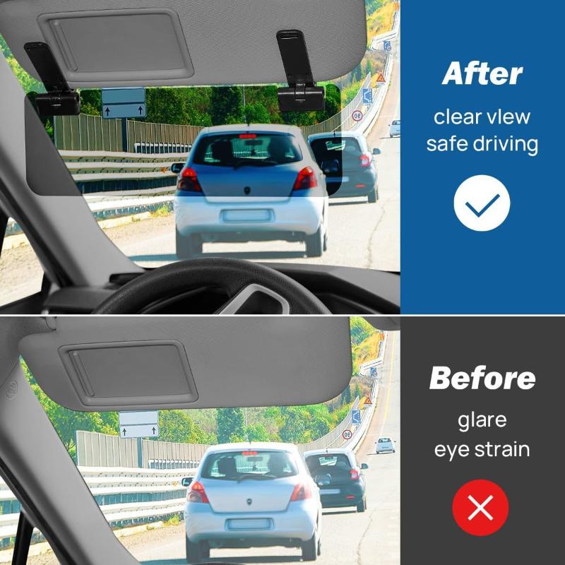 

Universal Car Sun Visor Extender Adjustable Anti Glare Driving Shield Extended Sun Visor With Dual Clips For Truck Windshield чёрный