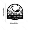 Customizable Metal Wall Art Diving Silhouette Fairy Tale Theme Home Garden Outdoor Party Decor