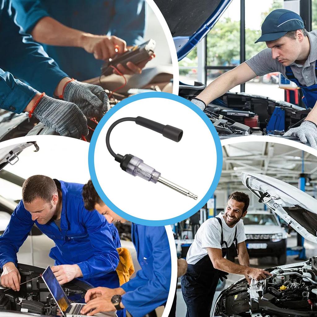 Spark Tester, Spark Plug Checker, Vehicle Engine Inspection Tool | Small Armature Diagnostic Detector Tool for Car, Lawn Mower, Motorcycle
