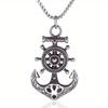 European and American Retro Pirate Anchor Men's Hip-hop Long Accessories Sweater Chain Necklace Pendant