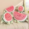 Kawaii Watermelon Plush Toy Soft Stuffed Fruits Baby Doll Sofa Cushion Cute Cartoon Huggable Washable Pillow Nice Birthday Gifts