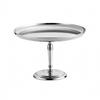 Mirror-Polished Dessert Stand Circular Base Stainless Steel