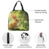 Rabbit In The Forest Anime Insulated Lunch Bag for Women Office Cooler Thermal Food Box Tote Portable Lunch Boxes Container