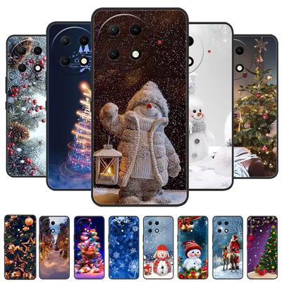 Tecno Camon 30S Pro Kılıfı İçin Noel Boyalı Kapak Silikon Yumuşak Kılıflar Camon 30 Premier Camon30 4G 30 Pro 5G Telefon Kılıfı