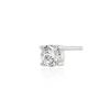 [White gold] Basic Cubic Earrings (L)