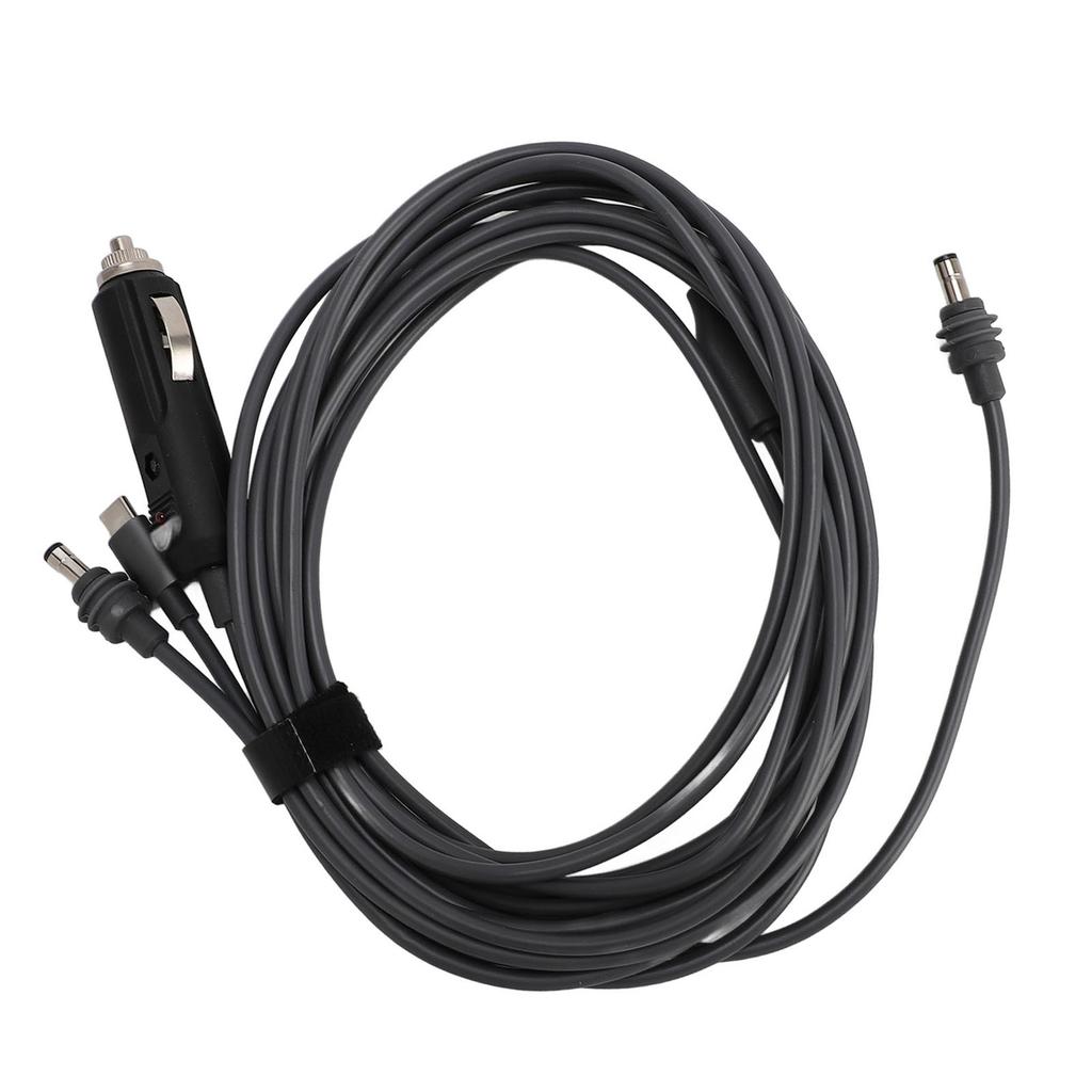 3 In 1 Satellite DC Power Cable IP68 Water Resistant DC Type C 12V 24V Car Charger to DC Charging