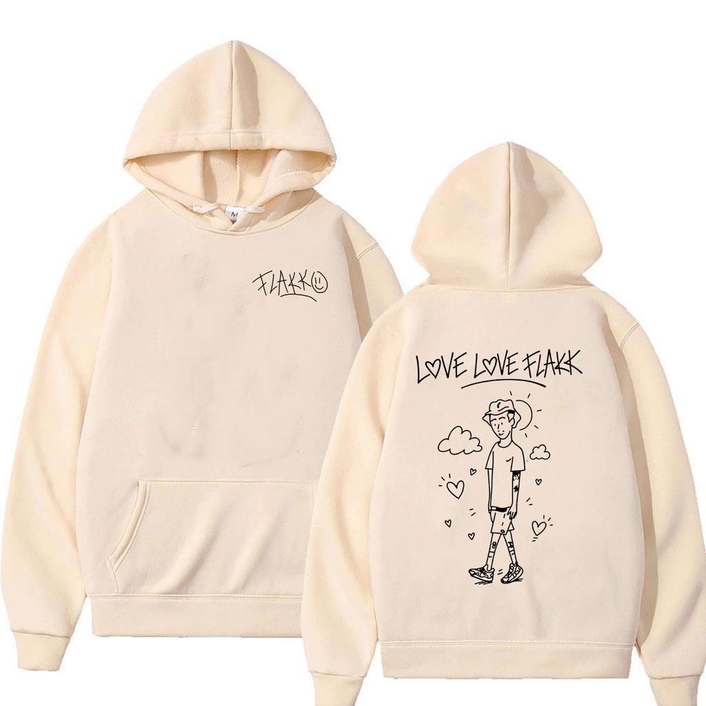 Hot Sale Rapper Rels B Love Love Flakk Merch Hoodie Unisex Hip Hop Fashion Oversized Streetwear Casual Vintage Hoodies