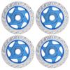 4PCS Universal Aluminum Alloy RC Car Brake Disc Metal Hex Adapter for 1 10 Remote Control CarDark Blue