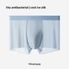 Plus Size Men's Summer Ultra Thin Ice Silk Breathable Antibacterial Crotch Briefs