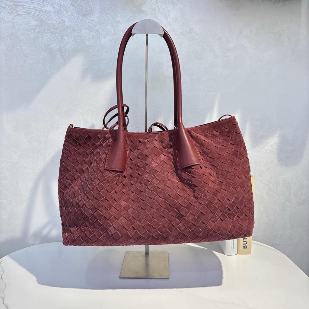 Herfst Retro Suède Geweven Tote: Veelzijdige Crossbody & Schoudertas