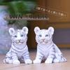Devalier CA225W [Authentic] White Tiger Tiger Figurine, Resin, Perfect Gift