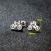 Kleine Edelstahl-Ohrringe Geometrisch Damen Herren Minimalistisch Rund Herz Mond Stern Ohrstecker Dreieck Pendientes Geschenk