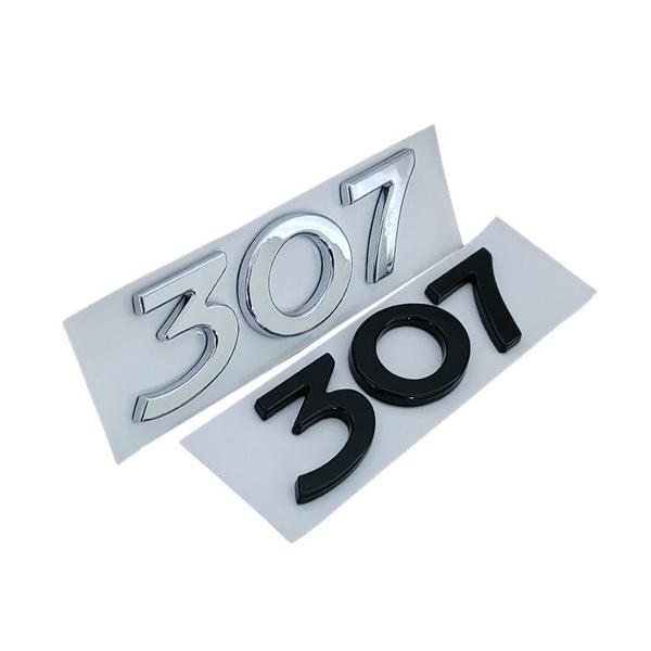 High Quality 3D ABS Auto Rear Trunk Decal Emblem Badge Letters Sticker For 206 207 301 307 308 408 508 Car Accessories