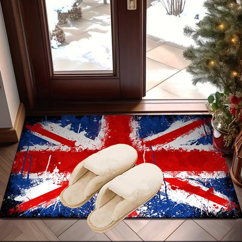 British Flag Artwork Area Rug Office rug, Chair Rug, Decor Carpet Livingroom bedroom Mat, Large Size Fan gifts Christmas gifts