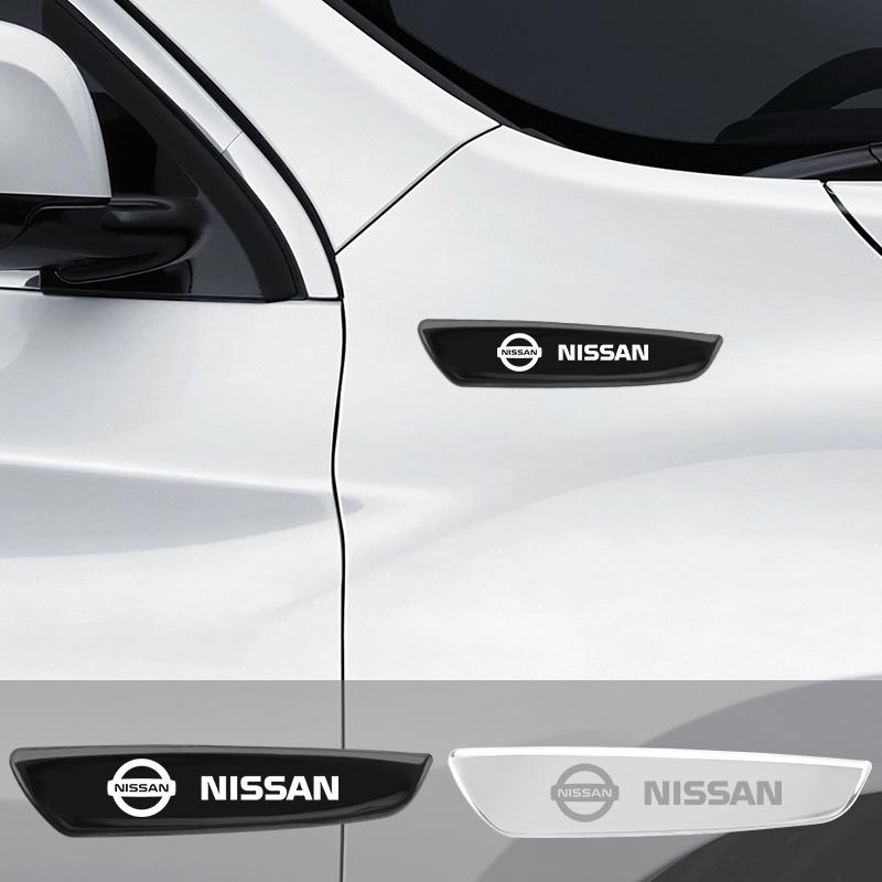 2 Pcs Car Sticker Designs Car Logo Badge Stickers for Nissan X-trail Qashqai Note Juke Sentra Patrol Leaf Car Stickers