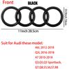 Logo 4 Anelli ABS Griglia Anteriore Auto Emblema Cofano Adesivo Badge Bagagliaio Posteriore Valvola Per Audi A3 A4 B8 8P A5 A6 A7 A8 Q2 Q3 Q5 Q7 Sline