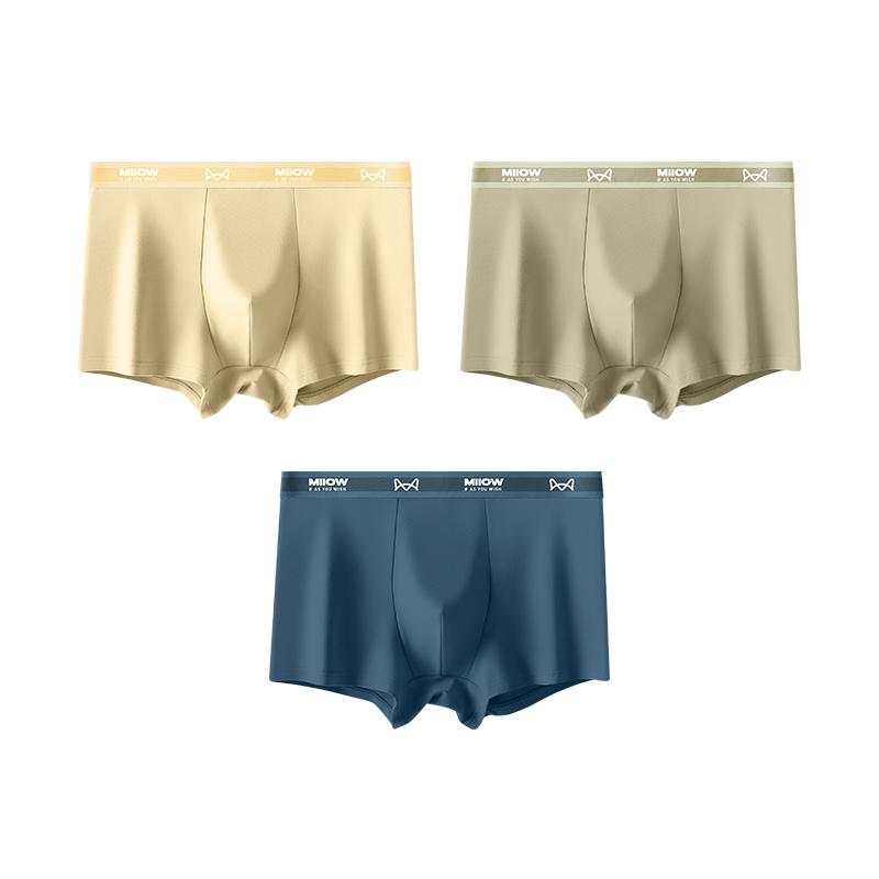 

MiiOW 3 шт. хлопковое мужское нижнее белье шорты-боксеры 7A антибактериальное мужское нижнее белье мужские боксеры L-4XL XXXXL