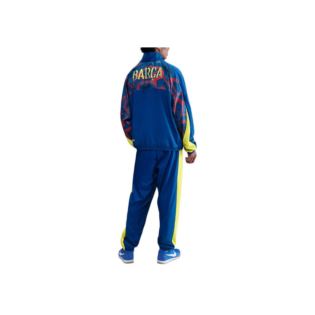 Nike Woven Stand Collar Zip Long Sleeve Loose Football Shirt Men tops FZ1281-431