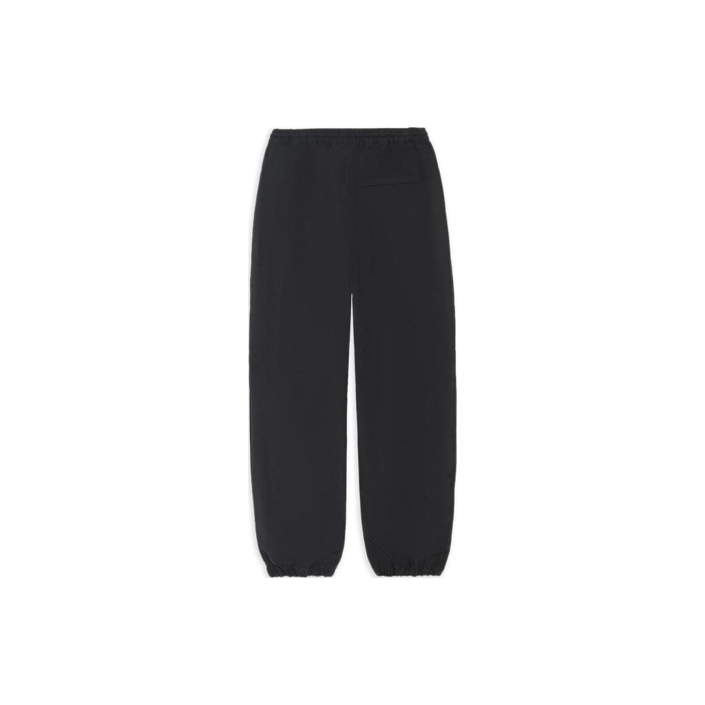 Li Ning Badfive Series Solid Color Side Button Loose Fit Sports Pants Women Bottoms Black AYKRA28-2
