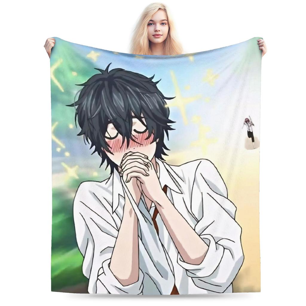 Yarichin Club Ayato Yuri Printed Blanket For Men Women Super Soft Cozy Throw Blankets for Sofa 50x60 Inches Multiple Sizes