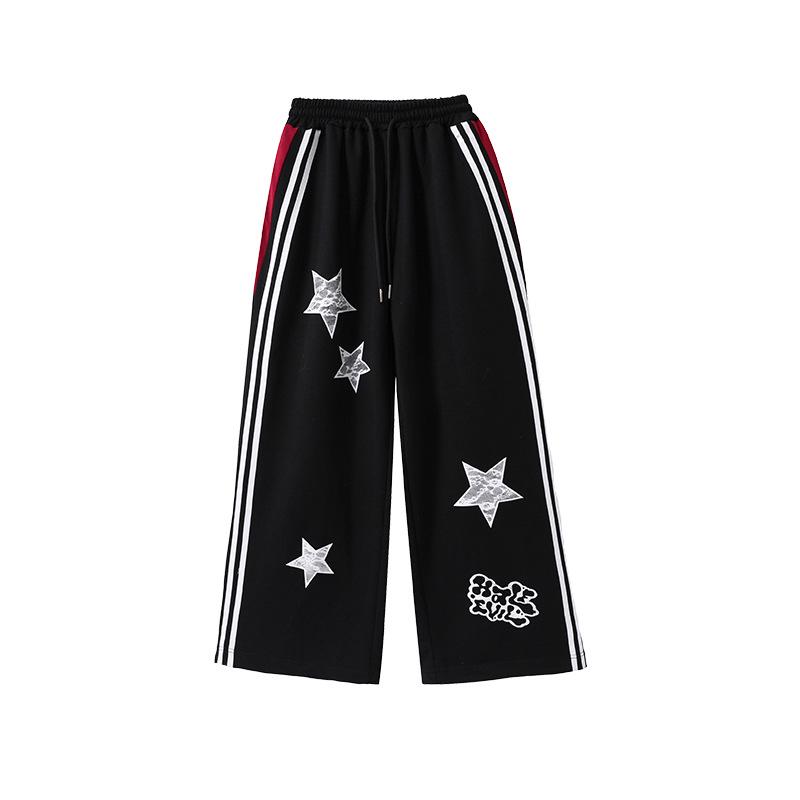 Kids' Street Dance Trendy Outfits: Color Block Hip Hop Tops & Denim Work Pants for Girls & Boys