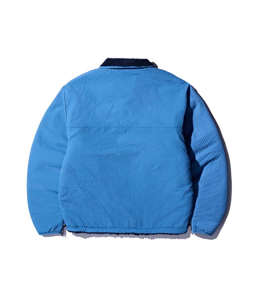 MADDEN Sherpa Reversible Pullover Jacket Navy