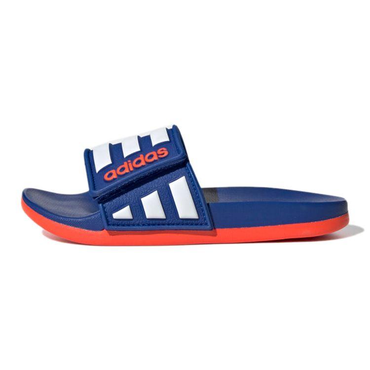Adidas Adilette Comfort Adjustable Slide J Team Royal Solar Red Kids Sneakers Blue Team-Royal-Blue Cloud-White EG1351