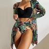 2025 Women's Three-Piece High-Waisted Bikini Swimwear - Sexy and Stylish
