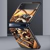 Mapache Hard PC Phone Case For Samsung Galaxy Z Flip 7 6 5 4 Black Cover For Galaxy Z Flip 3 Foldable Shell Fundas Capas Coque