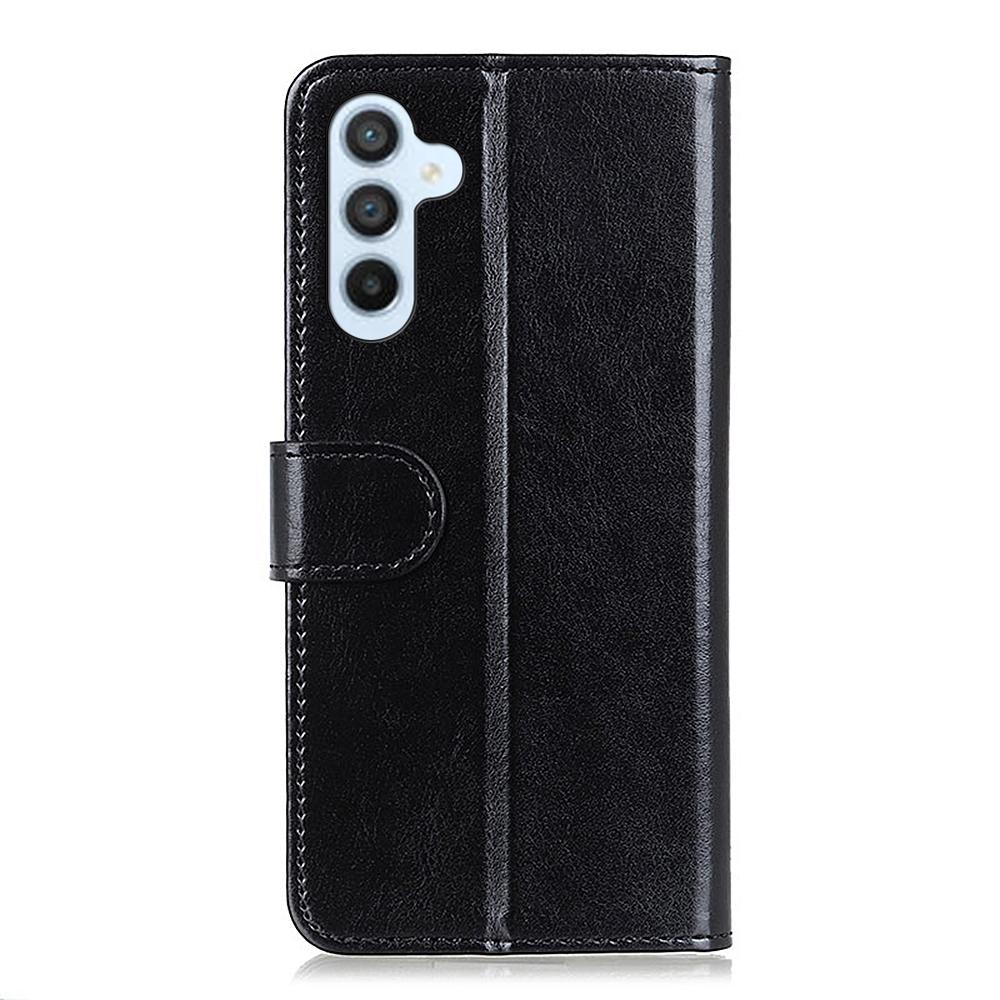 For Samsung Galaxy S24 FE Case PU Leather Wallet Crazy Horse Texture Phone Cover