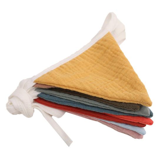 Baby Banner Flag Nursery Garland Triangle Bunting Flag Soft Fabric Vivid Color Kids Banner Nursery Decor